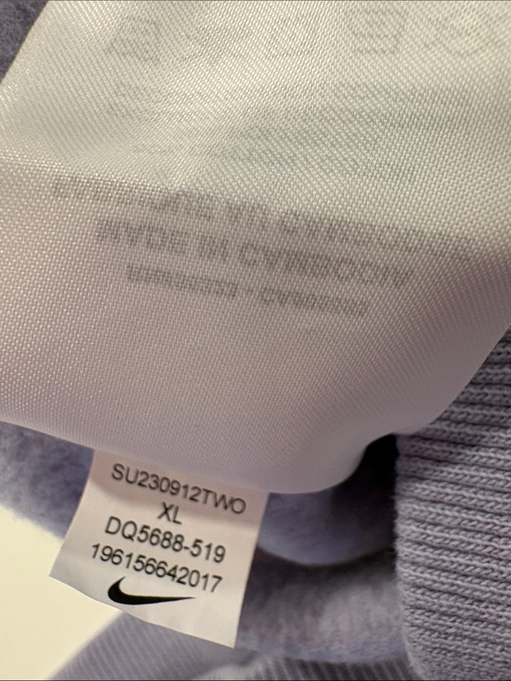 Nike Lavender Phoenix Oversized High Rise Joggers ~ XL - Picture 8 of 13
